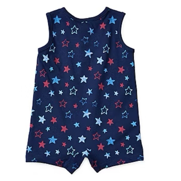 Okie Dokie Baby Boys Sleeveless Romper - Picture 2 of 3